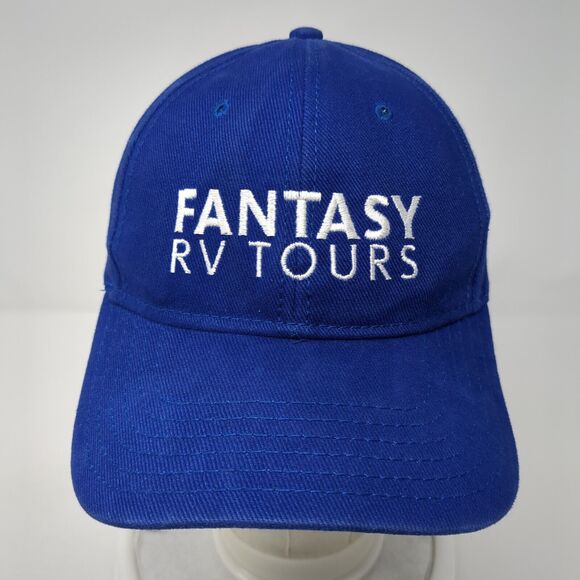 Fantasy RV Tours Strapback Hat Blue OS Adjustable Embroidered 6 Panel Otto - Picture 2 of 9